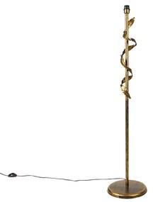 Candeeiro de pé vintage ouro antigo 29 cm sem abajur - Linden Clássico / Antigo