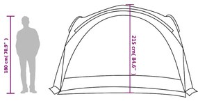Tenda de festas impermeável verde