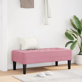 Banco Rosa 113x57x39 cm Veludo