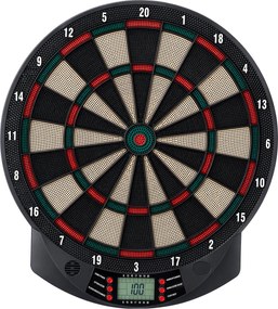 HOMCOM Alvo Eletrónico com 6 Dardos e 30 Pontas, Ecrã LCD, 26 Jogos e 185 Variações, para 8 Jogadores | Aosom Portugal