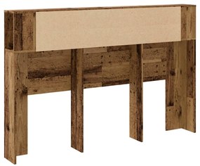Armário cabeceira 160x18,5x103,5cm deriv. madeira madeira velha