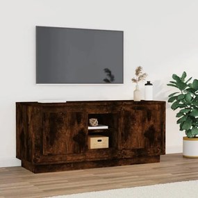 vidaXL Móvel p/ TV 102x35x45 cm madeira processada carvalho fumado