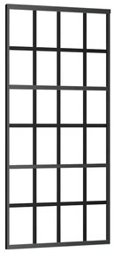 Porta deslizante c/ conj. ferragens 90x205cm vidro ESG preto