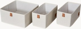 Caixas em linho Premium, conjunto de 3