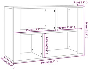Aparador 80x30x54 cm derivados de madeira branco