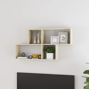 vidaXL Estante de parede 100x18x53 cm deriv. madeira carvalho sonoma