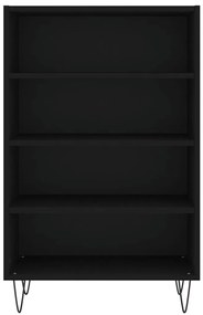Armário alto 57x35x90 cm derivados de madeira preto