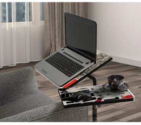 **** Secretária Elevatória para Laptop Glen – Branco/Preto – 67x87x45,
