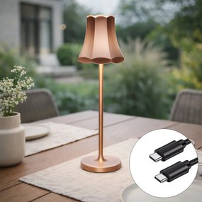 Candeeiro de mesa retro cobre recarregável IP44 - Granny