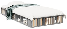 Estrutura cama 90x190 cm derivados de madeira cinzento sonoma