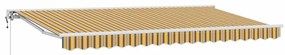 Toldo Retrátil Manual Azul Marinho 400x200 cm