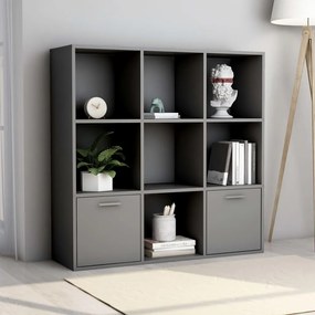 vidaXL Estante 98x30x98 cm derivados de madeira cinzento