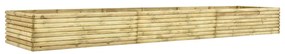 vidaXL Canteiro elevado p/ jardim 450x50x48 cm pinho impregnado 19 mm