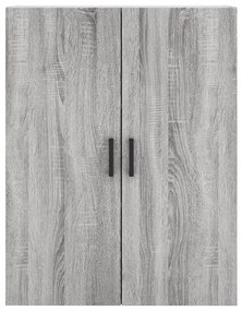 Armário alto 69,5x34x180 cm derivados de madeira sonoma cinza