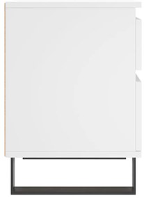 Mesas de cabeceira 2pcs 40x35x50 cm derivados de madeira branco