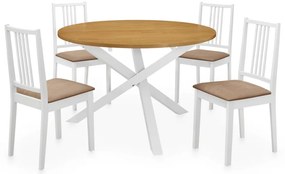 5 pcs conjunto de jantar MDF branco