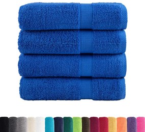 Toalhas de banho premium SOLUND 4 pcs 70x140 cm 600 gsm azul