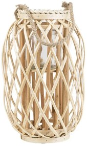 Lanterna decorativa 40 cm castanha claro MAURITIUS Beliani