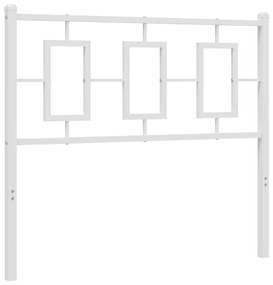 Cabeceira de cama 100 cm metal branco