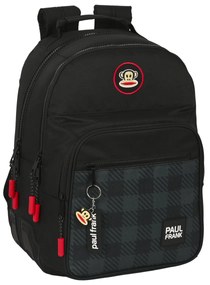 Mochila Escolar Paul Frank Campers Preto (32 X 42 X 15 cm)