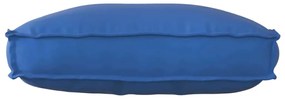 Almofada de Palete Azul Royal para Encosto 70 x 40 x 12 cm, em tecido
