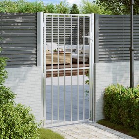 Portão de jardim 100x180 cm aço inoxidável