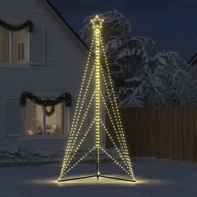 LED Árvore de Natal 615 LEDs Branco Quente 404,5 cm