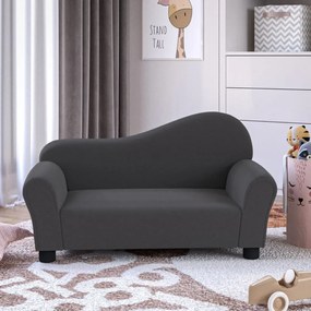vidaXL Sofá infantil Tecido cinzento-claro