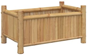 Vaso/floreira de jardim 50x30x25 cm bambu