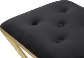BANCO DE BAR PIRAMID 40X40X75 CM DOURADO E PRETO