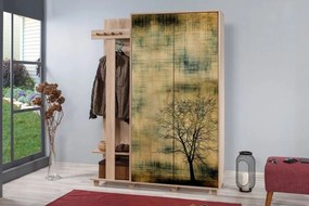 Cabide Garmanto – Carvalho Sonoma – 135 cm x 194 cm x 36 cm