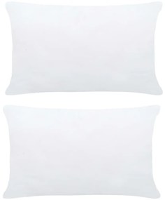 vidaXL Enchimentos para almofadão 2 pcs 60x40 cm branco