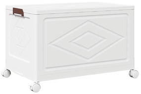 Caixa de arrumação empilhável com rodas 75 L 64x40x41 cm