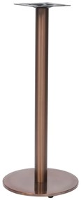 vidaXL Perna para mesa de bistrô Ø45x107 cm aço inoxidável dourado