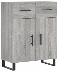 Armário alto 69,5x34x180 cm derivados de madeira sonoma cinza