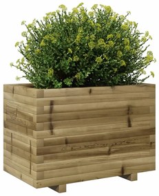 Vaso/floreira de jardim 70x40x49,5 cm madeira pinho impregnada