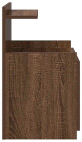 Mesas de cabeceira 2 peças com 2 gavetas carvalho castanho 40x36,5x62