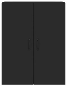 Móveis de parede 2 pcs derivados de madeira preto