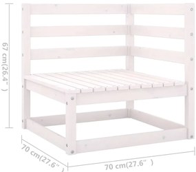 9 pcs conjunto lounge de jardim c/ almofadões pinho maciço