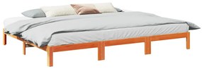 vidaXL Estrutura de cama familiar sem colchão cera 240x200 cm