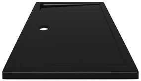 Base de chuveiro retangular 70x120 cm ABS preto