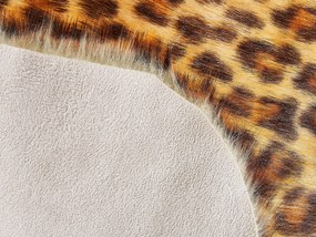 Tapete em pele sintética com padrão de leopardo 60 x 90 cm NAMBUNG Beliani