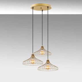 Lustre Depay – Dourado Brilhante – 65 x 64 x 120 cm