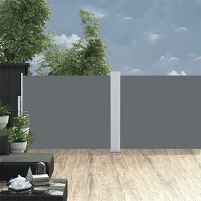 Toldo lateral retrátil para pátio 140x1200 cm antracite