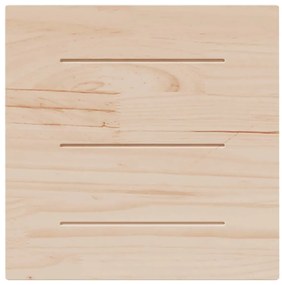 Tampo de mesa quadrado 50x50x2,5 cm pinho maciço branco