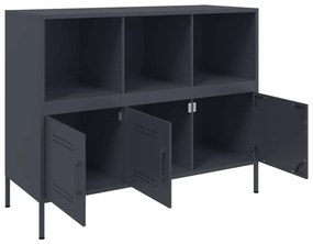 Aparador 100,5x39x79 cm aço antracite