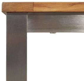 Mesa de Jantar Externa 90x90x74.5 cm Madeira Sólida de Acácia
