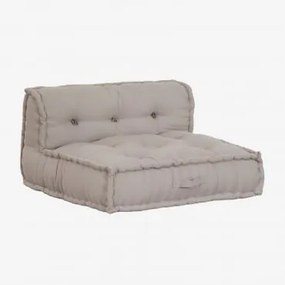 Sofá De Centro Para Sofá Modular Em Algodão Dhel Cinzento Taupe Claro - Sklum