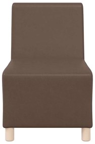 Cadeiras de Sofá 2 pcs Castanho 55 x 74 x 82 cm Couro sintético