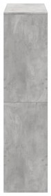 Estante 100x33x135 cm derivados de madeira cinzento cimento